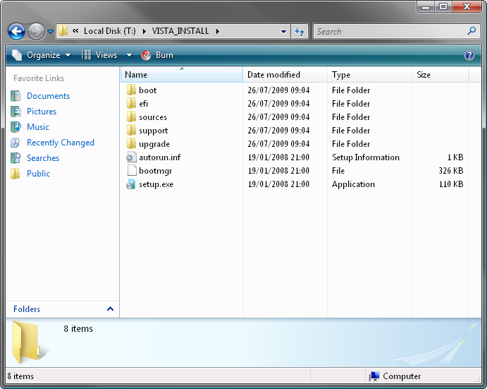 Windows Vista Created Date