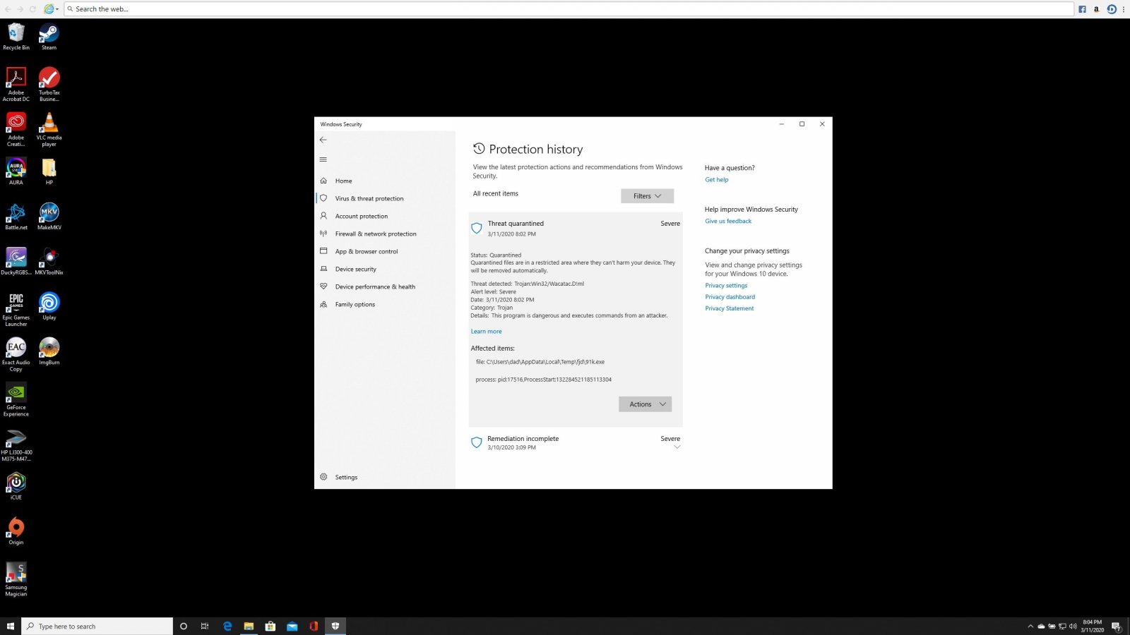 Windows Defender Trojan Screen Shot.jpg